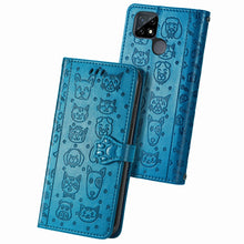 Load image into Gallery viewer, Cat and Dog Embossed Horizontal Flip Phone Leather Case with Holder &amp; Card Slot &amp; Wallet &amp; Lanyard, For Doogee N40 Pro, For OPPO Realme C21Y, For Xiaomi Mi 11T / 11T Pro, For Honor Play 5T Youth, For Google Pixel 6
