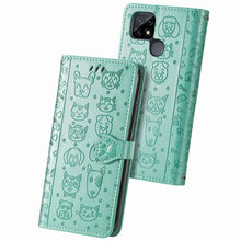 Load image into Gallery viewer, Cat and Dog Embossed Horizontal Flip Phone Leather Case with Holder &amp; Card Slot &amp; Wallet &amp; Lanyard, For Doogee N40 Pro, For OPPO Realme C21Y, For Xiaomi Mi 11T / 11T Pro, For Honor Play 5T Youth, For Google Pixel 6