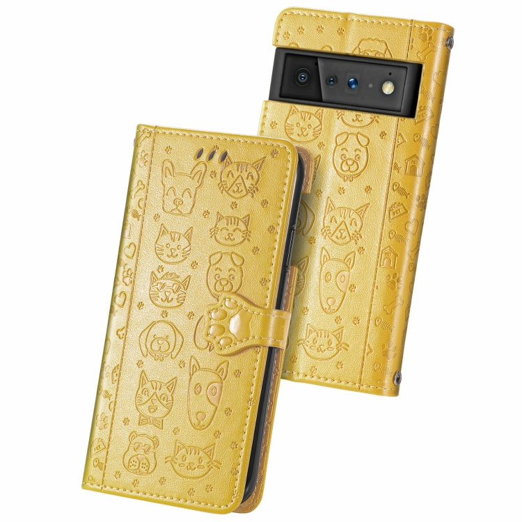 Cat and Dog Embossed Horizontal Flip Phone Leather Case with Holder & Card Slot & Wallet & Lanyard, For Doogee N40 Pro, For Infinix Zero 8, For OPPO Realme C21Y, For Vodafone Smart E11, For Wiko Power U30, For Xiaomi Mi 11T / 11T Pro                   ...