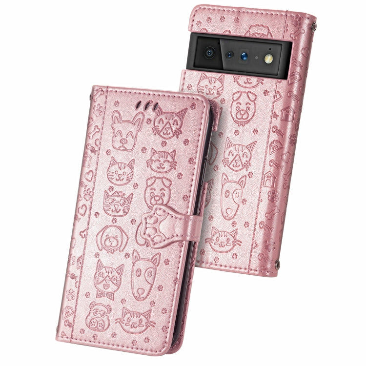 Cat and Dog Embossed Horizontal Flip Phone Leather Case with Holder & Card Slot & Wallet & Lanyard, For Doogee N40 Pro, For Infinix Zero 8, For OPPO Realme C21Y, For Vodafone Smart E11, For Wiko Power U30, For Xiaomi Mi 11T / 11T Pro                   ...