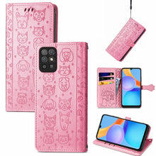 Load image into Gallery viewer, Cat and Dog Embossed Horizontal Flip Phone Leather Case with Holder &amp; Card Slot &amp; Wallet &amp; Lanyard, For Doogee N40 Pro, For Infinix Zero 8, For OPPO Realme C21Y, For Vodafone Smart E11, For Wiko Power U30, For Xiaomi Mi 11T / 11T Pro                   ...