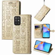Load image into Gallery viewer, Cat and Dog Embossed Horizontal Flip Phone Leather Case with Holder &amp; Card Slot &amp; Wallet &amp; Lanyard, For Doogee N40 Pro, For Infinix Zero 8, For OPPO Realme C21Y, For Vodafone Smart E11, For Wiko Power U30, For Xiaomi Mi 11T / 11T Pro                   ...