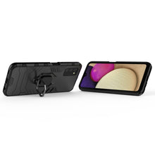 Load image into Gallery viewer, PC + TPU Shockproof Phone Case with Magnetic Ring Holder, For Samsung Galaxy A03s 166mm