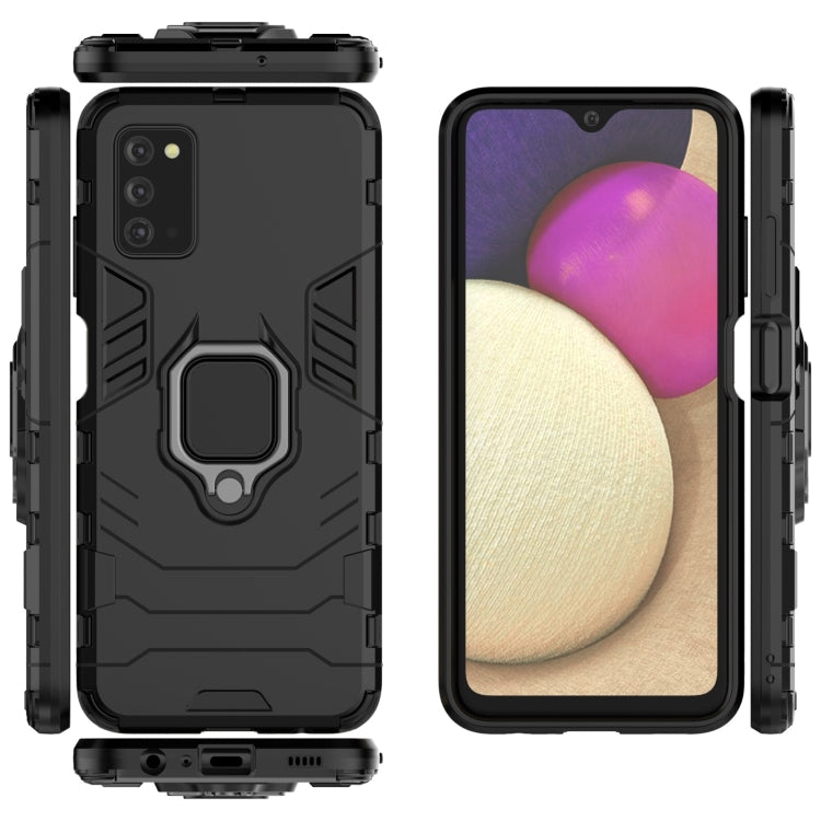 PC + TPU Shockproof Phone Case with Magnetic Ring Holder, For Samsung Galaxy A03s 166mm