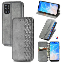 Load image into Gallery viewer, Cubic Grid Pressed Horizontal Flip Magnetic Leather Case with Holder &amp; Card Slots &amp; Wallet, For Doogee N40 Pro, For OPPO Realme C21Y, For Xiaomi Mi 11T / Mi 11T Pro, For Google Pixel 6, For Honor Play 5T Youth