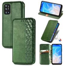 Load image into Gallery viewer, Cubic Grid Pressed Horizontal Flip Magnetic Leather Case with Holder &amp; Card Slots &amp; Wallet, For Doogee N40 Pro, For OPPO Realme C21Y, For Xiaomi Mi 11T / Mi 11T Pro, For Google Pixel 6, For Honor Play 5T Youth