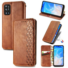 Load image into Gallery viewer, Cubic Grid Pressed Horizontal Flip Magnetic Leather Case with Holder &amp; Card Slots &amp; Wallet, For Doogee N40 Pro, For OPPO Realme C21Y, For Xiaomi Mi 11T / Mi 11T Pro, For Google Pixel 6, For Honor Play 5T Youth