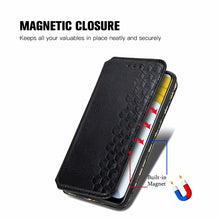Load image into Gallery viewer, Cubic Grid Pressed Horizontal Flip Magnetic Leather Case with Holder &amp; Card Slots &amp; Wallet, For OPPO Realme C21Y, For Xiaomi Mi 11T / Mi 11T Pro, For Google Pixel 6, For Honor Play 5T Youth