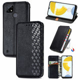 Cubic Grid Pressed Horizontal Flip Magnetic Leather Case with Holder & Card Slots & Wallet, For OPPO Realme C21Y, For Xiaomi Mi 11T / Mi 11T Pro, For Google Pixel 6, For Honor Play 5T Youth