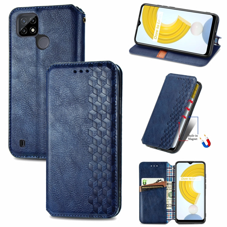 Cubic Grid Pressed Horizontal Flip Magnetic Leather Case with Holder & Card Slots & Wallet, For Doogee N40 Pro, For OPPO Realme C21Y, For Xiaomi Mi 11T / Mi 11T Pro, For Google Pixel 6, For Honor Play 5T Youth
