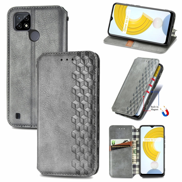 Cubic Grid Pressed Horizontal Flip Magnetic Leather Case with Holder & Card Slots & Wallet, For Doogee N40 Pro, For OPPO Realme C21Y, For Xiaomi Mi 11T / Mi 11T Pro, For Google Pixel 6, For Honor Play 5T Youth