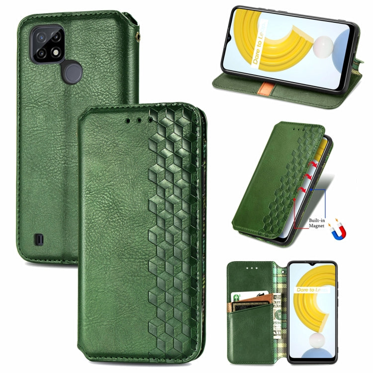 Cubic Grid Pressed Horizontal Flip Magnetic Leather Case with Holder & Card Slots & Wallet, For Doogee N40 Pro, For OPPO Realme C21Y, For Xiaomi Mi 11T / Mi 11T Pro, For Google Pixel 6, For Honor Play 5T Youth
