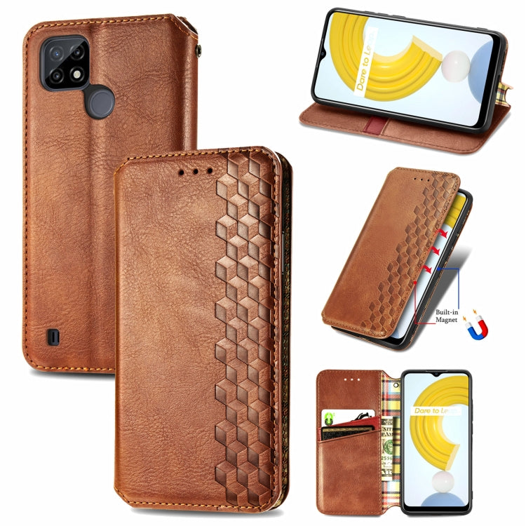 Cubic Grid Pressed Horizontal Flip Magnetic Leather Case with Holder & Card Slots & Wallet, For Doogee N40 Pro, For OPPO Realme C21Y, For Xiaomi Mi 11T / Mi 11T Pro, For Google Pixel 6, For Honor Play 5T Youth