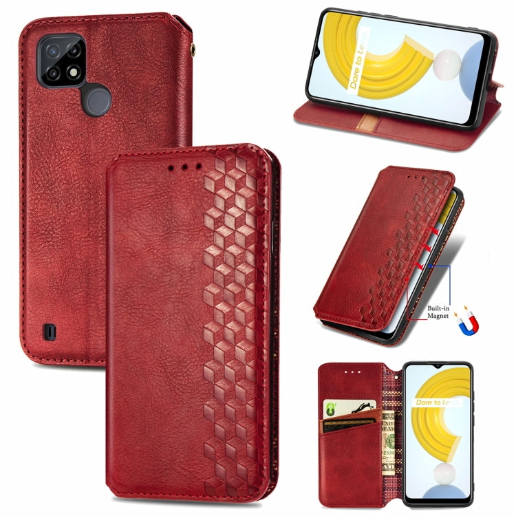 Cubic Grid Pressed Horizontal Flip Magnetic Leather Case with Holder & Card Slots & Wallet, For Doogee N40 Pro, For Infinix Zero 8, For OPPO Realme C21Y, For Vodafone Smart E11, For Wiko Power U30, For Xiaomi Mi 11T / Mi 11T Pro, For Google Pixel 6    ...