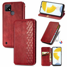 Load image into Gallery viewer, Cubic Grid Pressed Horizontal Flip Magnetic Leather Case with Holder &amp; Card Slots &amp; Wallet, For Doogee N40 Pro, For OPPO Realme C21Y, For Xiaomi Mi 11T / Mi 11T Pro, For Google Pixel 6, For Honor Play 5T Youth