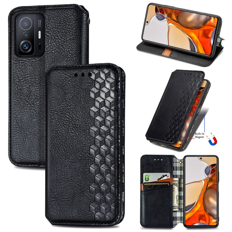 Cubic Grid Pressed Horizontal Flip Magnetic Leather Case with Holder & Card Slots & Wallet, For Doogee N40 Pro, For Infinix Zero 8, For OPPO Realme C21Y, For Vodafone Smart E11, For Wiko Power U30, For Xiaomi Mi 11T / Mi 11T Pro, For Google Pixel 6    ...