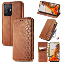 Load image into Gallery viewer, Cubic Grid Pressed Horizontal Flip Magnetic Leather Case with Holder &amp; Card Slots &amp; Wallet, For Doogee N40 Pro, For OPPO Realme C21Y, For Xiaomi Mi 11T / Mi 11T Pro, For Google Pixel 6, For Honor Play 5T Youth
