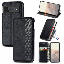 Load image into Gallery viewer, Cubic Grid Pressed Horizontal Flip Magnetic Leather Case with Holder &amp; Card Slots &amp; Wallet, For OPPO Realme C21Y, For Xiaomi Mi 11T / Mi 11T Pro, For Google Pixel 6, For Honor Play 5T Youth