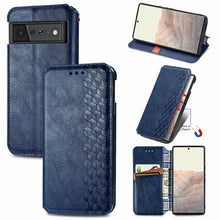 Load image into Gallery viewer, Cubic Grid Pressed Horizontal Flip Magnetic Leather Case with Holder &amp; Card Slots &amp; Wallet, For OPPO Realme C21Y, For Xiaomi Mi 11T / Mi 11T Pro, For Google Pixel 6, For Honor Play 5T Youth
