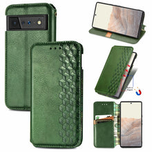 Load image into Gallery viewer, Cubic Grid Pressed Horizontal Flip Magnetic Leather Case with Holder &amp; Card Slots &amp; Wallet, For OPPO Realme C21Y, For Xiaomi Mi 11T / Mi 11T Pro, For Google Pixel 6, For Honor Play 5T Youth