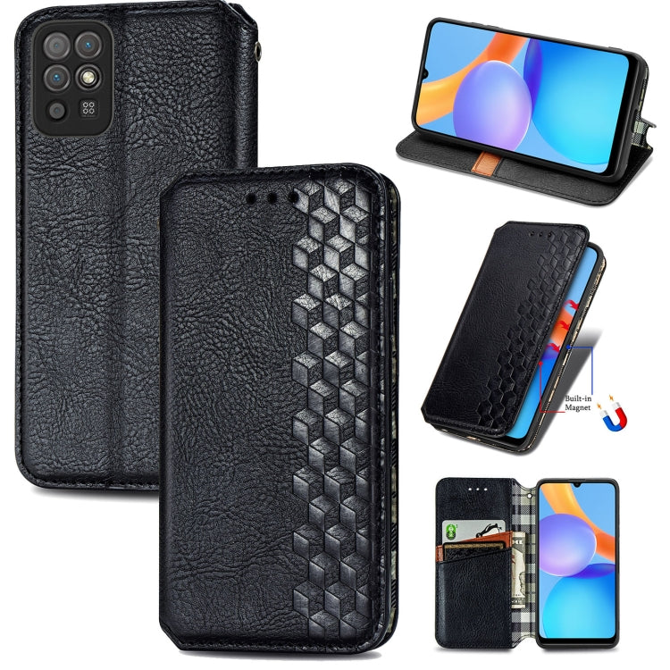 Cubic Grid Pressed Horizontal Flip Magnetic Leather Case with Holder & Card Slots & Wallet, For Doogee N40 Pro, For Infinix Zero 8, For OPPO Realme C21Y, For Vodafone Smart E11, For Wiko Power U30, For Xiaomi Mi 11T / Mi 11T Pro, For Google Pixel 6    ...