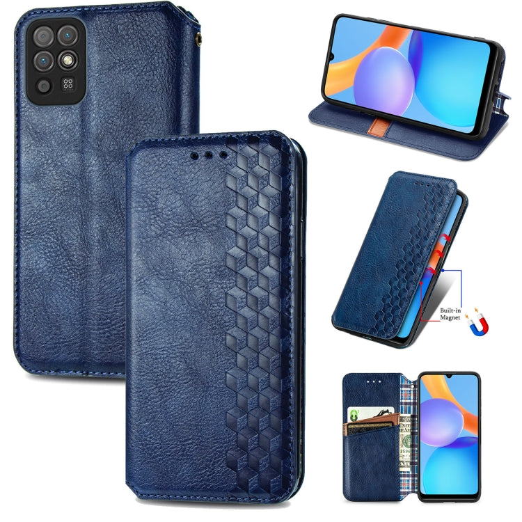 Cubic Grid Pressed Horizontal Flip Magnetic Leather Case with Holder & Card Slots & Wallet, For Doogee N40 Pro, For Infinix Zero 8, For OPPO Realme C21Y, For Vodafone Smart E11, For Wiko Power U30, For Xiaomi Mi 11T / Mi 11T Pro, For Google Pixel 6    ...