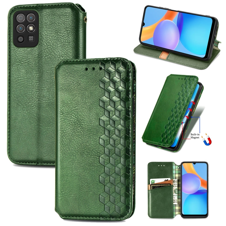 Cubic Grid Pressed Horizontal Flip Magnetic Leather Case with Holder & Card Slots & Wallet, For Doogee N40 Pro, For Infinix Zero 8, For OPPO Realme C21Y, For Vodafone Smart E11, For Wiko Power U30, For Xiaomi Mi 11T / Mi 11T Pro, For Google Pixel 6    ...