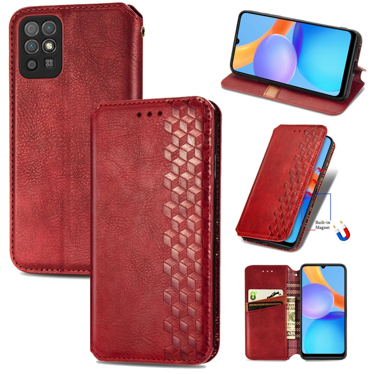 Cubic Grid Pressed Horizontal Flip Magnetic Leather Case with Holder & Card Slots & Wallet, For Doogee N40 Pro, For Infinix Zero 8, For OPPO Realme C21Y, For Vodafone Smart E11, For Wiko Power U30, For Xiaomi Mi 11T / Mi 11T Pro, For Google Pixel 6    ...