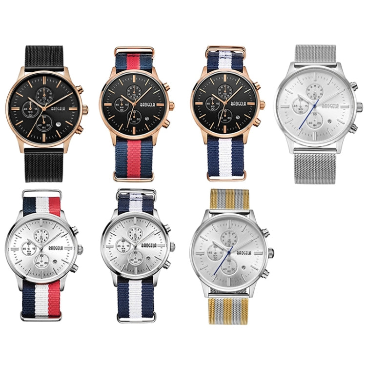 BAOGELA 1611 Small Three-pin Luminous Chronograph Calendar Quartz Watch For Men