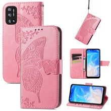 Load image into Gallery viewer, Butterfly Love Flowers Embossed Horizontal Flip Leather Case with Holder &amp; Card Slots &amp; Wallet &amp; Lanyard, For DOOGEE N40 Pro, For Infinix Zero 8, For OPPO Realme C21Y, For Vodafone Smart E11, For Wiko Power U30, For Xiaomi Mi 11T / 11T Pro             ...