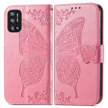 Load image into Gallery viewer, Butterfly Love Flowers Embossed Horizontal Flip Leather Case with Holder &amp; Card Slots &amp; Wallet &amp; Lanyard, For DOOGEE N40 Pro, For Infinix Zero 8, For OPPO Realme C21Y, For Vodafone Smart E11, For Wiko Power U30, For Xiaomi Mi 11T / 11T Pro             ...