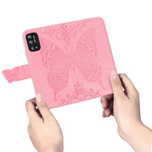 Load image into Gallery viewer, Butterfly Love Flowers Embossed Horizontal Flip Leather Case with Holder &amp; Card Slots &amp; Wallet &amp; Lanyard, For DOOGEE N40 Pro, For Infinix Zero 8, For OPPO Realme C21Y, For Vodafone Smart E11, For Wiko Power U30, For Xiaomi Mi 11T / 11T Pro             ...