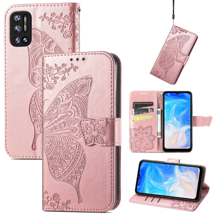 Butterfly Love Flowers Embossed Horizontal Flip Leather Case with Holder & Card Slots & Wallet & Lanyard, For DOOGEE N40 Pro, For Infinix Zero 8, For OPPO Realme C21Y, For Vodafone Smart E11, For Wiko Power U30, For Xiaomi Mi 11T / 11T Pro             ...