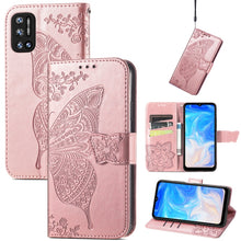 Load image into Gallery viewer, Butterfly Love Flowers Embossed Horizontal Flip Leather Case with Holder &amp; Card Slots &amp; Wallet &amp; Lanyard, For DOOGEE N40 Pro, For Infinix Zero 8, For OPPO Realme C21Y, For Vodafone Smart E11, For Wiko Power U30, For Xiaomi Mi 11T / 11T Pro             ...