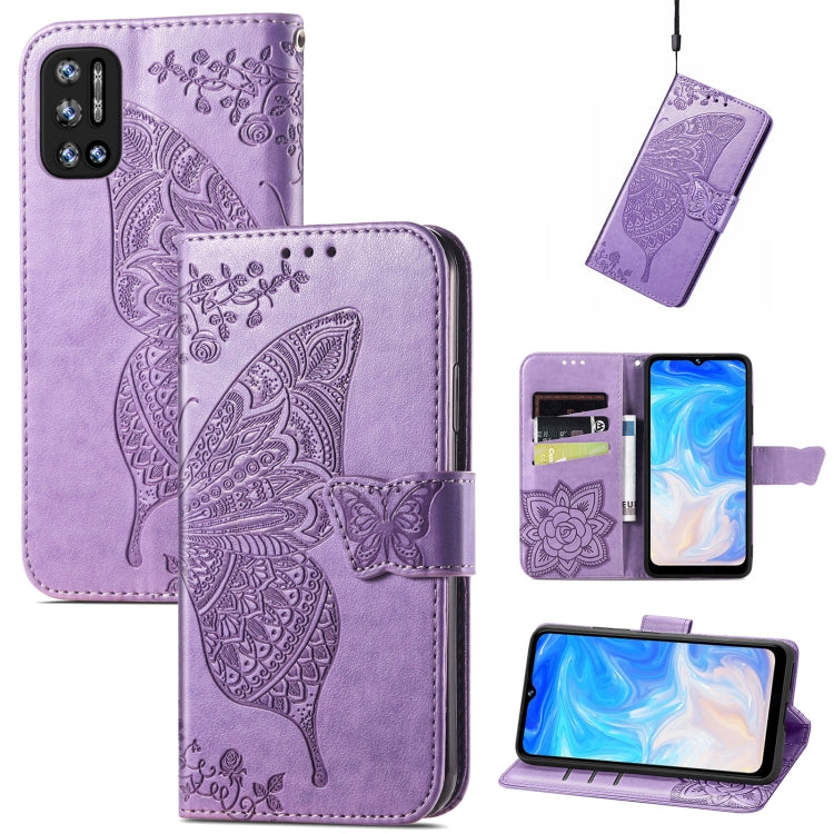 Butterfly Love Flowers Embossed Horizontal Flip Leather Case with Holder & Card Slots & Wallet & Lanyard, For DOOGEE N40 Pro, For Infinix Zero 8, For OPPO Realme C21Y, For Vodafone Smart E11, For Wiko Power U30, For Xiaomi Mi 11T / 11T Pro             ...