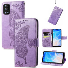 Load image into Gallery viewer, Butterfly Love Flowers Embossed Horizontal Flip Leather Case with Holder &amp; Card Slots &amp; Wallet &amp; Lanyard, For DOOGEE N40 Pro, For Infinix Zero 8, For OPPO Realme C21Y, For Vodafone Smart E11, For Wiko Power U30, For Xiaomi Mi 11T / 11T Pro             ...