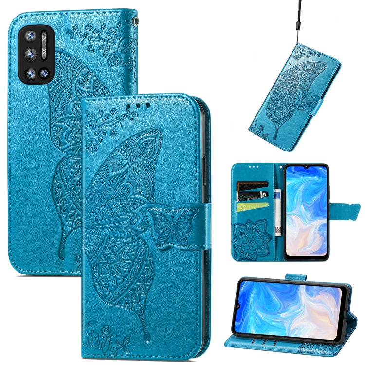Butterfly Love Flowers Embossed Horizontal Flip Leather Case with Holder & Card Slots & Wallet & Lanyard, For DOOGEE N40 Pro, For Infinix Zero 8, For OPPO Realme C21Y, For Vodafone Smart E11, For Wiko Power U30, For Xiaomi Mi 11T / 11T Pro             ...