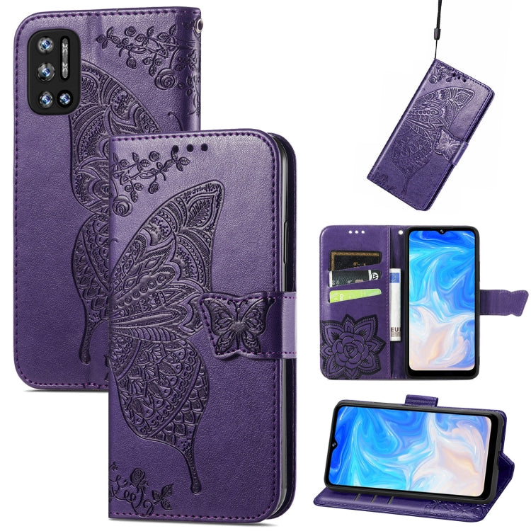 Butterfly Love Flowers Embossed Horizontal Flip Leather Case with Holder & Card Slots & Wallet & Lanyard, For DOOGEE N40 Pro, For Infinix Zero 8, For OPPO Realme C21Y, For Vodafone Smart E11, For Wiko Power U30, For Xiaomi Mi 11T / 11T Pro             ...