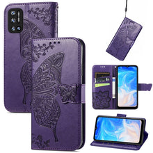 Load image into Gallery viewer, Butterfly Love Flowers Embossed Horizontal Flip Leather Case with Holder &amp; Card Slots &amp; Wallet &amp; Lanyard, For DOOGEE N40 Pro, For Infinix Zero 8, For OPPO Realme C21Y, For Vodafone Smart E11, For Wiko Power U30, For Xiaomi Mi 11T / 11T Pro             ...