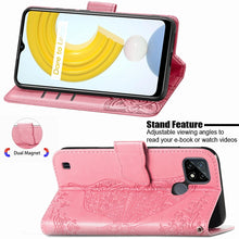 Load image into Gallery viewer, Butterfly Love Flowers Embossed Horizontal Flip Leather Case with Holder &amp; Card Slots &amp; Wallet &amp; Lanyard, For OPPO Realme C21Y, For Xiaomi Mi 11T / 11T Pro, For Honor Play 5T Youth, For Google Pixel 6, For vivo Y72 5G