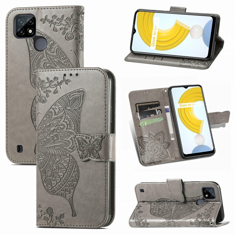 Butterfly Love Flowers Embossed Horizontal Flip Leather Case with Holder & Card Slots & Wallet & Lanyard, For DOOGEE N40 Pro, For Infinix Zero 8, For OPPO Realme C21Y, For Vodafone Smart E11, For Wiko Power U30, For Xiaomi Mi 11T / 11T Pro             ...