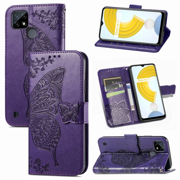 Butterfly Love Flowers Embossed Horizontal Flip Leather Case with Holder & Card Slots & Wallet & Lanyard, For DOOGEE N40 Pro, For Infinix Zero 8, For OPPO Realme C21Y, For Vodafone Smart E11, For Wiko Power U30, For Xiaomi Mi 11T / 11T Pro             ...