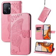 Load image into Gallery viewer, Butterfly Love Flowers Embossed Horizontal Flip Leather Case with Holder &amp; Card Slots &amp; Wallet &amp; Lanyard, For OPPO Realme C21Y, For Xiaomi Mi 11T / 11T Pro, For Honor Play 5T Youth, For Google Pixel 6, For vivo Y72 5G