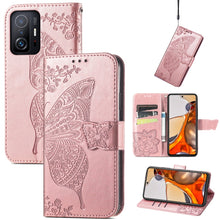 Load image into Gallery viewer, Butterfly Love Flowers Embossed Horizontal Flip Leather Case with Holder &amp; Card Slots &amp; Wallet &amp; Lanyard, For OPPO Realme C21Y, For Xiaomi Mi 11T / 11T Pro, For Honor Play 5T Youth, For Google Pixel 6, For vivo Y72 5G