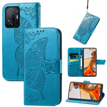 Load image into Gallery viewer, Butterfly Love Flowers Embossed Horizontal Flip Leather Case with Holder &amp; Card Slots &amp; Wallet &amp; Lanyard, For DOOGEE N40 Pro, For Infinix Zero 8, For OPPO Realme C21Y, For Vodafone Smart E11, For Wiko Power U30, For Xiaomi Mi 11T / 11T Pro             ...