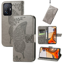 Load image into Gallery viewer, Butterfly Love Flowers Embossed Horizontal Flip Leather Case with Holder &amp; Card Slots &amp; Wallet &amp; Lanyard, For DOOGEE N40 Pro, For Infinix Zero 8, For OPPO Realme C21Y, For Vodafone Smart E11, For Wiko Power U30, For Xiaomi Mi 11T / 11T Pro             ...