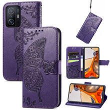 Load image into Gallery viewer, Butterfly Love Flowers Embossed Horizontal Flip Leather Case with Holder &amp; Card Slots &amp; Wallet &amp; Lanyard, For OPPO Realme C21Y, For Xiaomi Mi 11T / 11T Pro, For Honor Play 5T Youth, For Google Pixel 6, For vivo Y72 5G