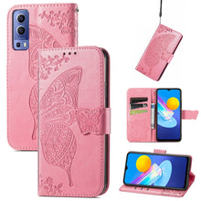 Load image into Gallery viewer, Butterfly Love Flowers Embossed Horizontal Flip Leather Case with Holder &amp; Card Slots &amp; Wallet &amp; Lanyard, For DOOGEE N40 Pro, For Infinix Zero 8, For OPPO Realme C21Y, For Vodafone Smart E11, For Wiko Power U30, For Xiaomi Mi 11T / 11T Pro             ...