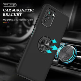 PC + TPU Shockproof Magnetic Phone Case with Invisible Ring Holder, For Xiaomi Redmi Note 9 Pro / Note 9S, For Xiaomi Redmi Note 10 4G, For Xiaomi Redmi Note 10 Pro, For Xiaomi Mi 11 Lite 5G, For Xiaomi Redmi K40, For Xiaomi Mi 10T Pro 5G              ...