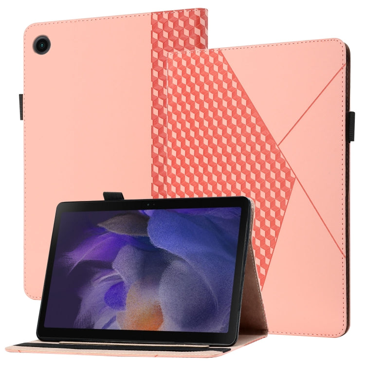 Rhombus Skin Feel Horizontal Flip Tablet Leather Case with Card Slots & Holder, For Samsung Galaxy Tab A8 10.5 2021 X200/X205, For OPPO Realme Pad